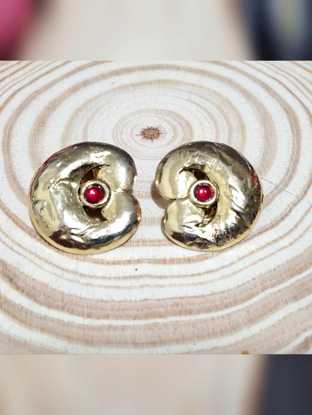 Vtg. RARE Brutalist Abbey Road Earrings